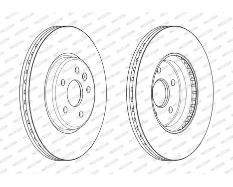 Brake Disc PREMIER DDF2684C Ferodo, Image 2
