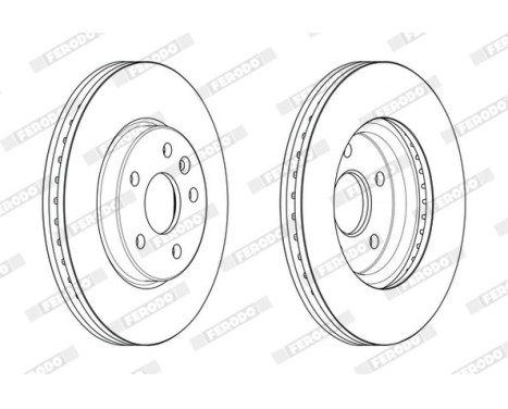 Brake Disc PREMIER DDF2685C Ferodo, Image 2