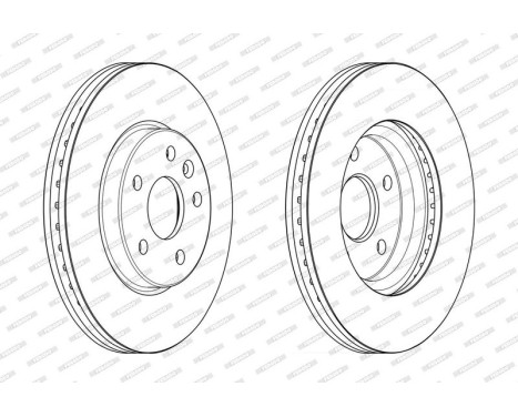 Brake Disc PREMIER DDF2685C Ferodo, Image 2