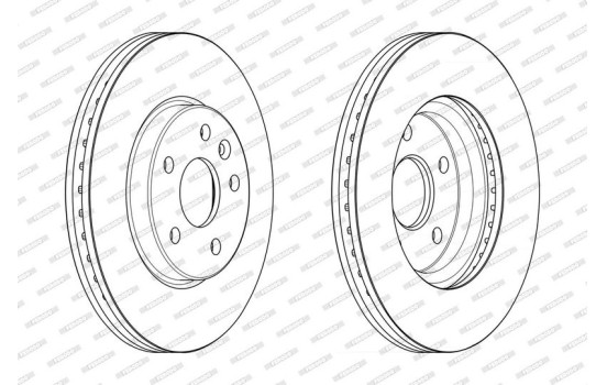Brake Disc PREMIER DDF2685C Ferodo, Image 2