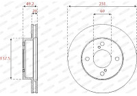 Brake Disc PREMIER DDF2689C Ferodo