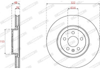 Brake Disc PREMIER DDF2693C Ferodo