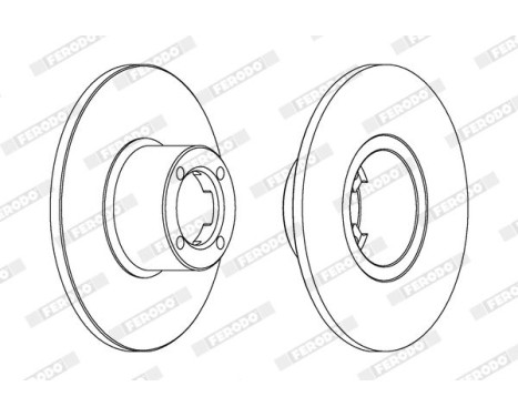 Brake Disc PREMIER DDF286 Ferodo, Image 2