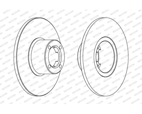 Brake Disc PREMIER DDF286 Ferodo, Image 2