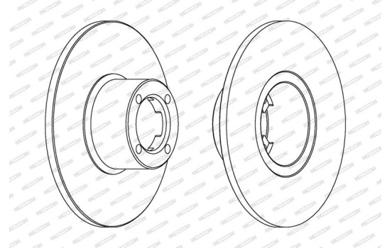 Brake Disc PREMIER DDF286 Ferodo, Image 2