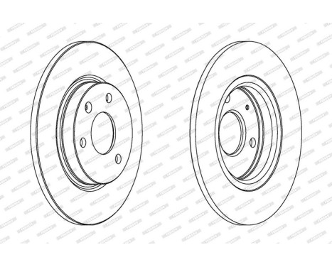 Brake Disc PREMIER DDF316 Ferodo, Image 2
