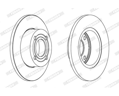 Brake Disc PREMIER DDF318 Ferodo, Image 2