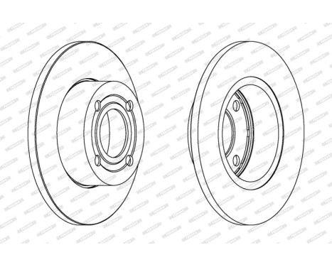 Brake Disc PREMIER DDF318 Ferodo, Image 2