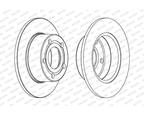 Brake Disc PREMIER DDF321 Ferodo, Image 2