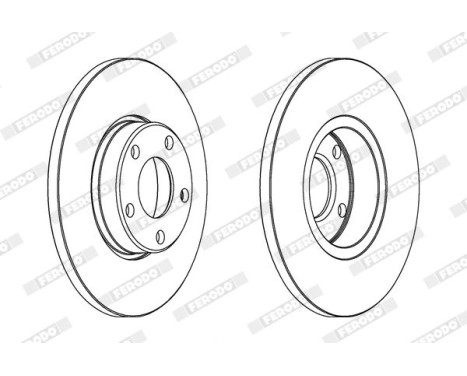 Brake Disc PREMIER DDF324 Ferodo, Image 2