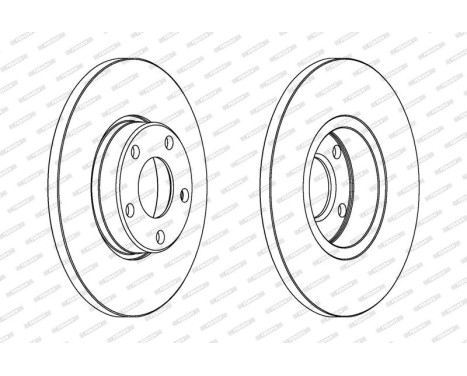 Brake Disc PREMIER DDF324 Ferodo, Image 2