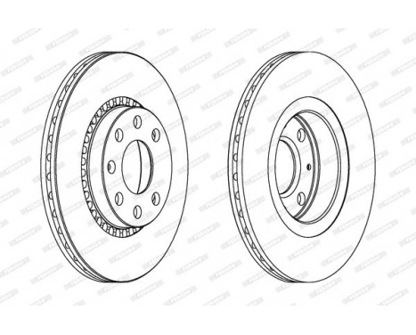 Brake Disc PREMIER DDF328 Ferodo