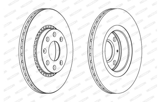 Brake Disc PREMIER DDF328 Ferodo
