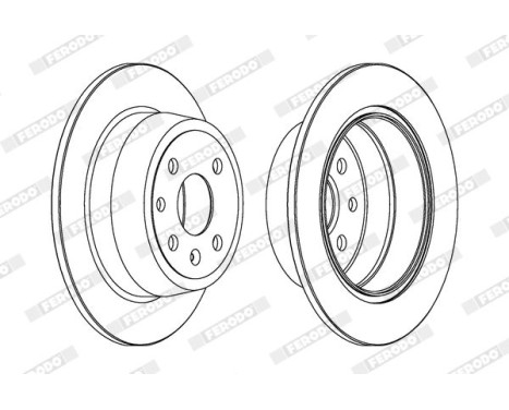 Brake Disc PREMIER DDF331C Ferodo, Image 2