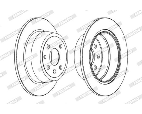 Brake Disc PREMIER DDF331C Ferodo, Image 2