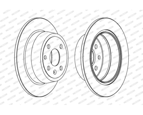 Brake Disc PREMIER DDF331C Ferodo, Image 2