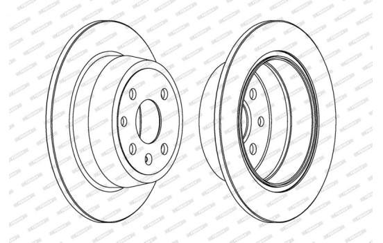 Brake Disc PREMIER DDF331C Ferodo, Image 2