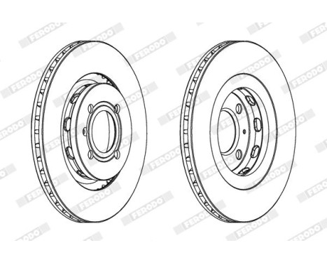 Brake Disc PREMIER DDF339 Ferodo, Image 2