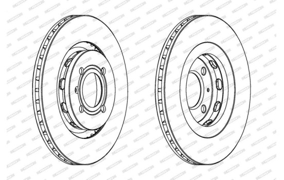 Brake Disc PREMIER DDF339 Ferodo, Image 2