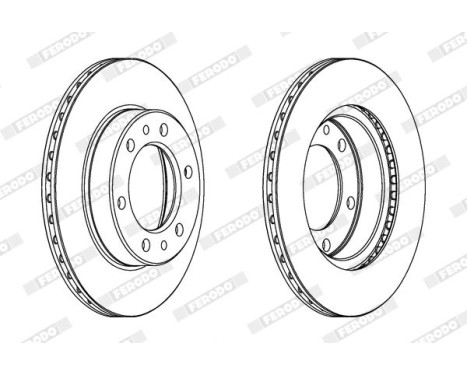 Brake Disc PREMIER DDF347 Ferodo, Image 2