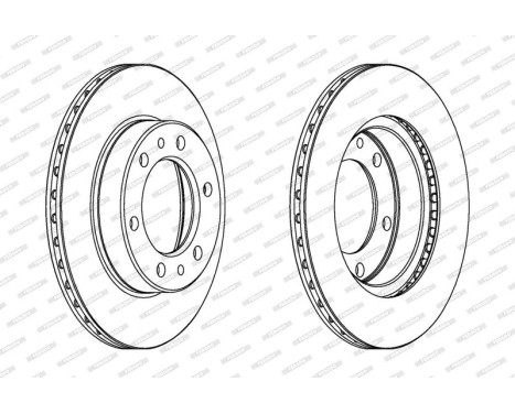 Brake Disc PREMIER DDF347 Ferodo, Image 2