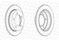 Brake Disc PREMIER DDF351 Ferodo