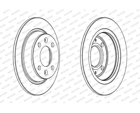 Brake Disc PREMIER DDF355 Ferodo, Image 2