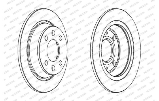 Brake Disc PREMIER DDF355 Ferodo, Image 2