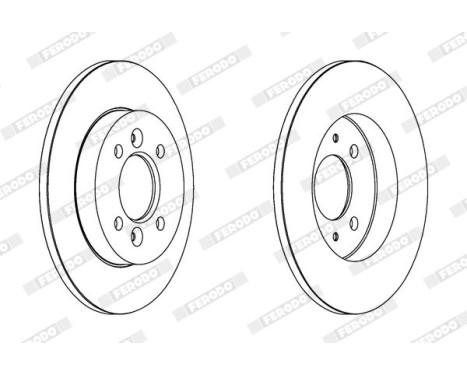 Brake Disc PREMIER DDF362 Ferodo, Image 2