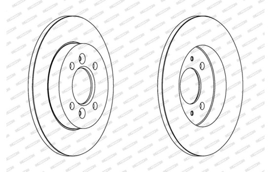 Brake Disc PREMIER DDF362 Ferodo, Image 2