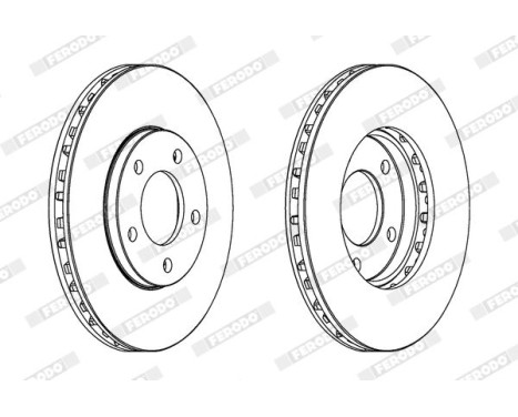 Brake Disc PREMIER DDF366 Ferodo, Image 2