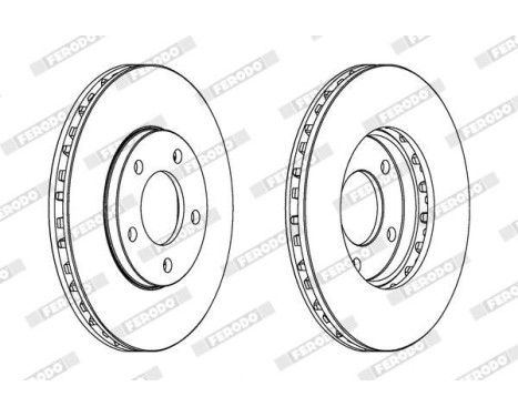 Brake Disc PREMIER DDF366 Ferodo, Image 2