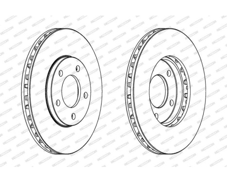 Brake Disc PREMIER DDF366 Ferodo, Image 2