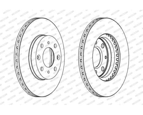 Brake Disc PREMIER DDF377 Ferodo, Image 2