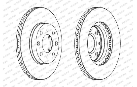 Brake Disc PREMIER DDF377 Ferodo, Image 2