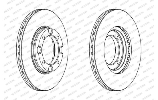 Brake Disc PREMIER DDF389 Ferodo, Image 2