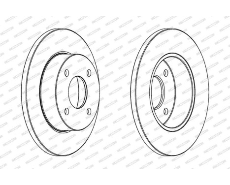 Brake Disc PREMIER DDF442 Ferodo, Image 2