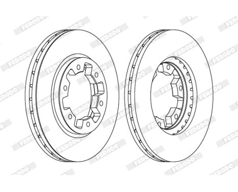 Brake Disc PREMIER DDF464 Ferodo, Image 2