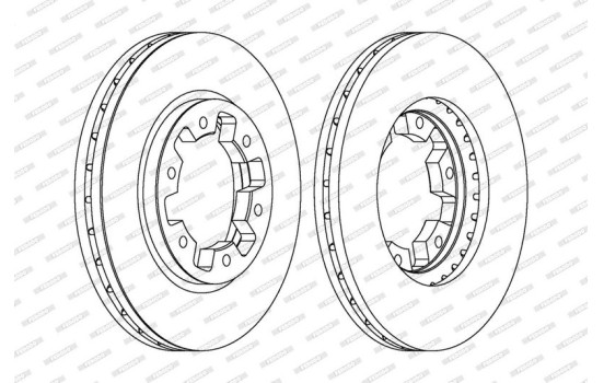 Brake Disc PREMIER DDF464 Ferodo, Image 2