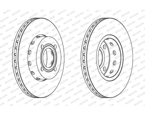 Brake Disc PREMIER DDF471 Ferodo, Image 2