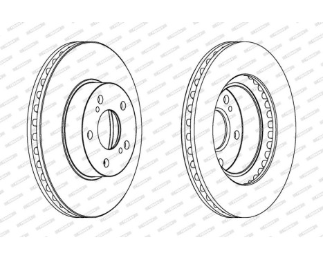 Brake Disc PREMIER DDF485C Ferodo, Image 3