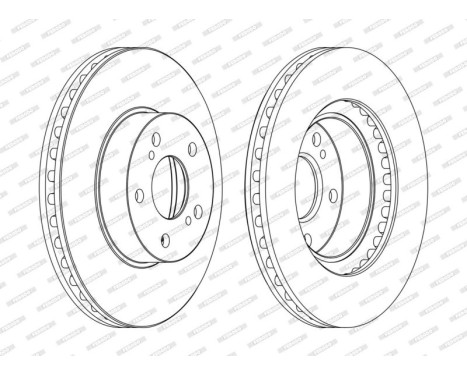 Brake Disc PREMIER DDF485C Ferodo, Image 3