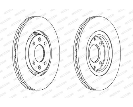 Brake Disc PREMIER DDF489 Ferodo, Image 2