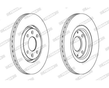 Brake Disc PREMIER DDF489 Ferodo, Image 2