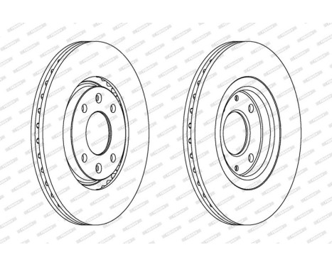 Brake Disc PREMIER DDF489 Ferodo, Image 2