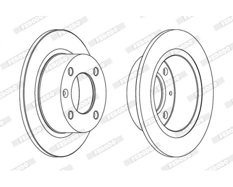 Brake Disc PREMIER DDF490 Ferodo, Image 2