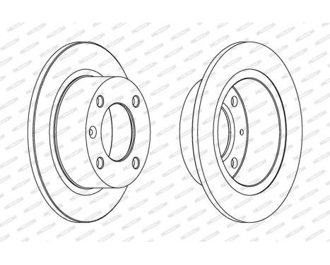 Brake Disc PREMIER DDF490 Ferodo, Image 2