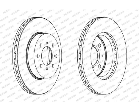 Brake Disc PREMIER DDF492 Ferodo, Image 2