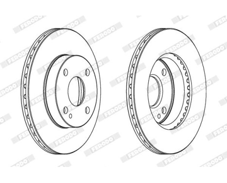 Brake Disc PREMIER DDF497 Ferodo, Image 2