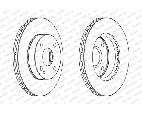 Brake Disc PREMIER DDF497 Ferodo, Image 2